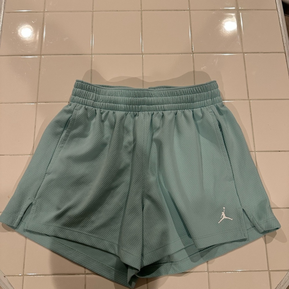 Jordan Women's Sport Mesh Shorts - XS - Teal Blue